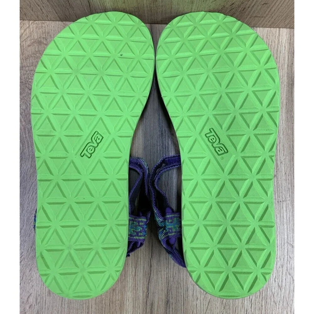 Teva Original Universal Sandals Women US 8 Purple Green Sport Hiking Water Shoes